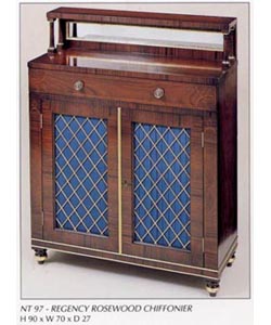 Regency Rosewood Chiffonier