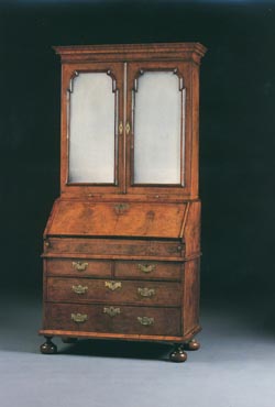 William & Mary Bureau Bookcase in Walnut