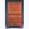 George I Walnut Chest on Chest