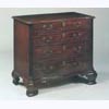 George III Serpentine Mahogany Chest on Ogee Feet