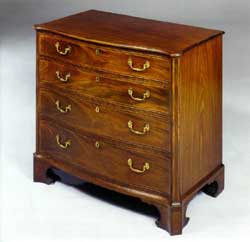 George III St Serpentine Chest
