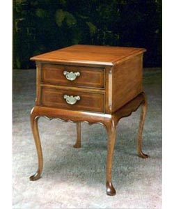 Bedside Chest on Cabriole Legs