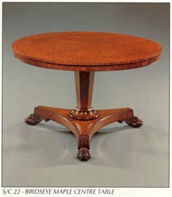 Birdseye Maple Centre Table