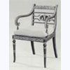 Regency Style X Frame Stool