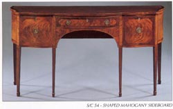 Shaped Mahogany Sideboard