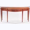 Mahogany Serpentine Serving Table