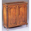 Mahogany & Rosewood Inlaid 2-Door Commode