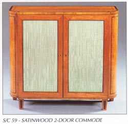 Satinwood 2-Door Commode