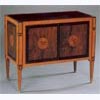 2-Door Rosewood & Satinwood Inlaid Commode