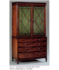 Mahogany Bookcase Chest