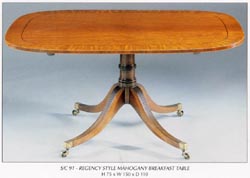 Regency Style Mahogany Breakfast Table