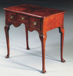 George II Walnut Lowboy
