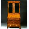 Walnut and Burr Walnut Bureau Cabinet