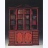 Mahogany Break Front Bookcase