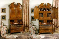 Walnut Bureau Cabinet