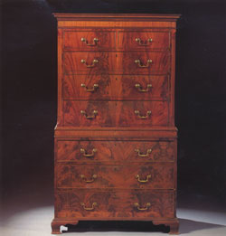 Mahogany Chest on Chest