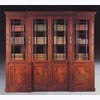 Mahogany Break Front Library Bookcase