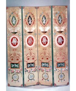 4 Fold Hand Painted Screen
