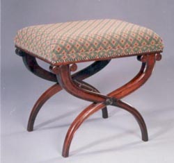 Regency Style X Frame Stool