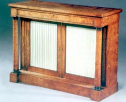 Twin Pillared Burr Elm Chiffonier