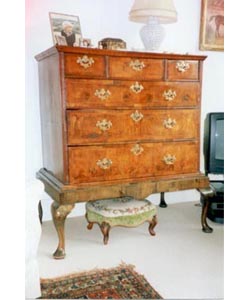 Walnut Chest on Stand