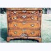 Burr Walnut Bachelor's Chest with Working Flip Top