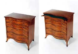 Georgian Serpentine Fronted Chest