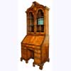 Queen Anne Kneehole Bureau Bookcase