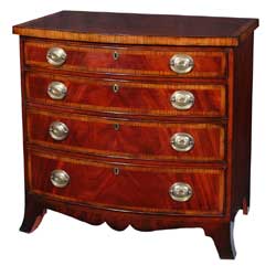 Georgian Bow Fronted Chest