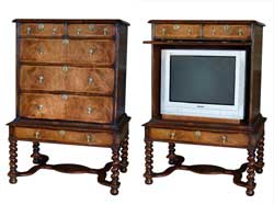 TV / VCR Cabinet William & Mary Chest