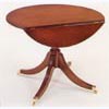 Circular Drop-Leaf Mahogany Dining Table